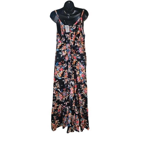 Torrid -Maxi Floral Black Dress Women's Size 3X 22-24 - Picture 2 of 7